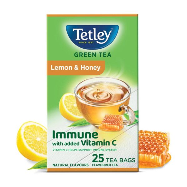 Tetley Green Tea Immune with Lemon And Honey- UBW1016