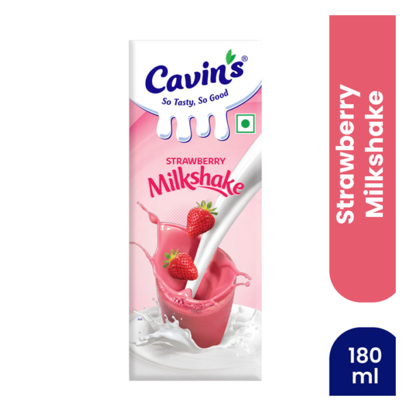 Cavin's Strawberry Milkshake Tetrapack- HRF1029