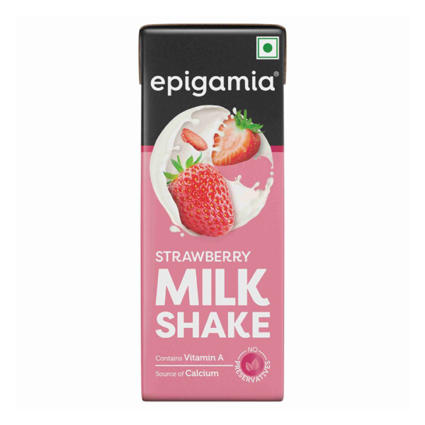 Epigamia Milkshake - Strawberry Tetrapack- HRF1031