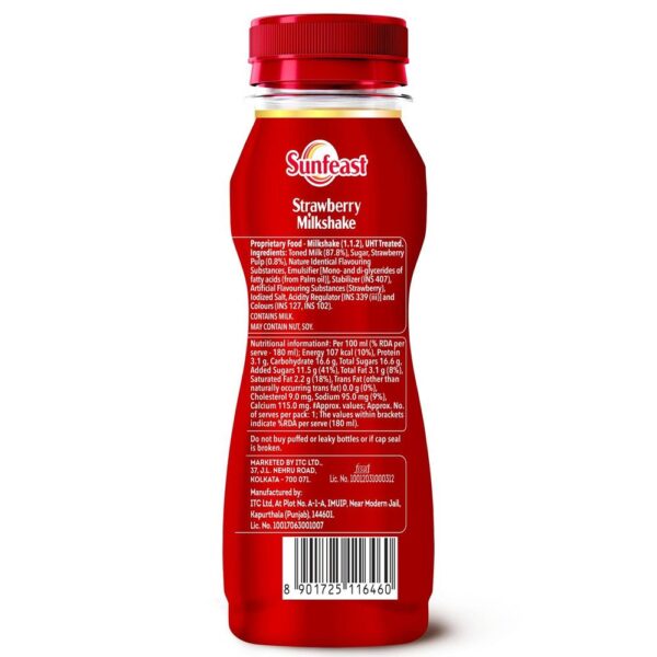 Sunfeast Strawberry Milkshake With Real Strawberry Pulp- HRF1033 - Image 3