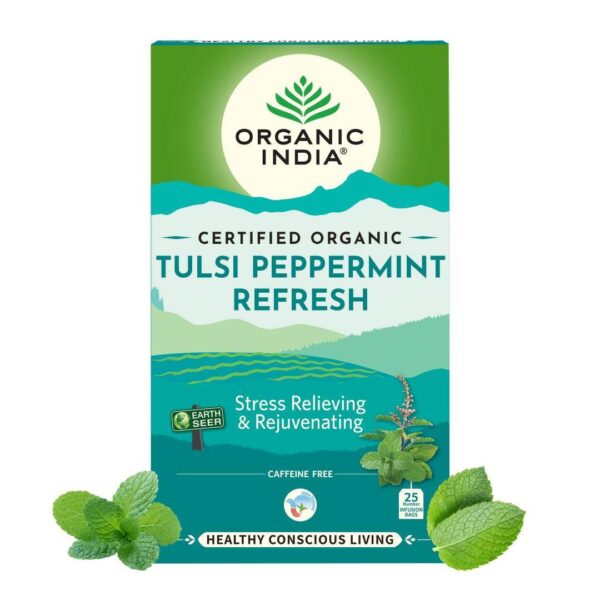 Organic India Tulsi Peppermint Refresh- UBW1025