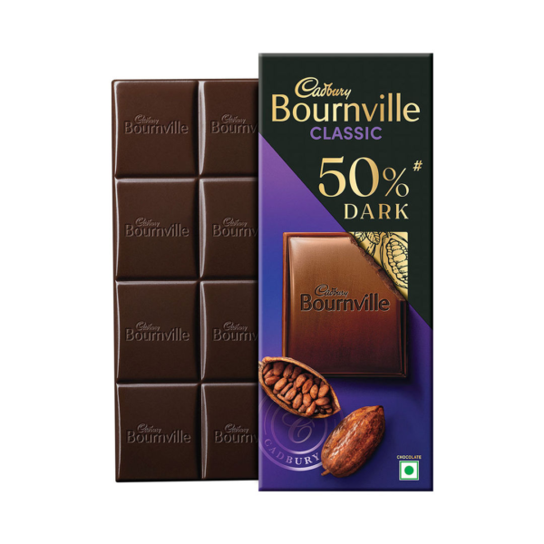 Cadbury Bournville Rich Cocoa - 50% Dark Chocolate Bar- NVE1015