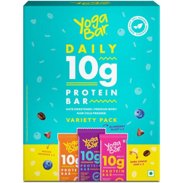 Yoga Bar 10G Protein Bars Variety Pack Of 6- SZS1001