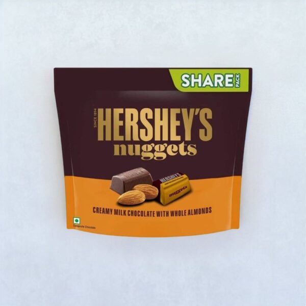 Hershey's Nuggets Creamy Milk With Whole Almonds Crunchy Chocolaty Delight- EYT1002