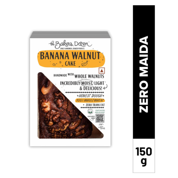 The Baker's Dozen Wholewheat Banana Walnut Cake- NWF1025