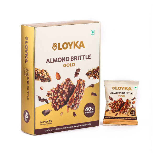 Loyka Almond Brittle Gold Box Pack of 14- EYT1010