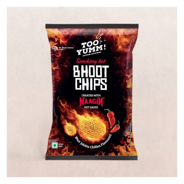 Too Yumm! Bhoot Chips Created With Naagin Hot Sauce | Tasty & Spicy Potato Chips | 100% Vegetarian- BCK1010