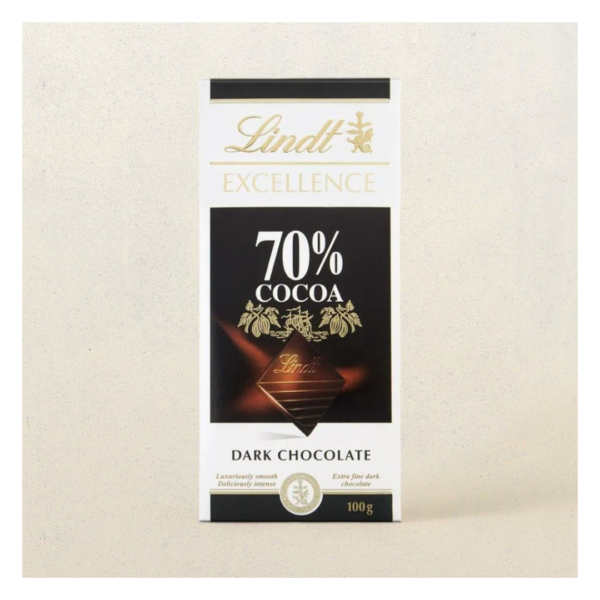 Lindt Excellence 70 % Cocoa Dark Chocolate- EYT1023