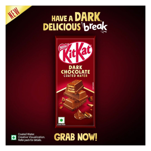 Nestle Kitkat Dark Chocolate Coated Wafer- NVE1049