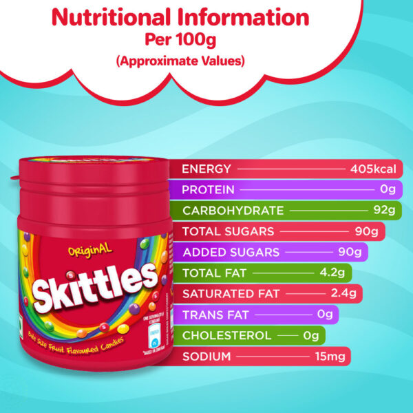 Skittles Original Bite Size Fruit Flavoured Candy Pot | 5 Fruity Flavours| Imported Candies- JVD1008