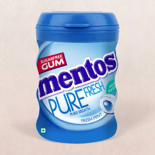 Mentos Pure Fresh Sugarfree Mint Chewing Gum Bottle- JVD1009