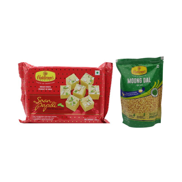 Haldiram'S Soan Papdi(250gms) & Haldiram'S Moong Dal(200gms) Combo- FZG1003