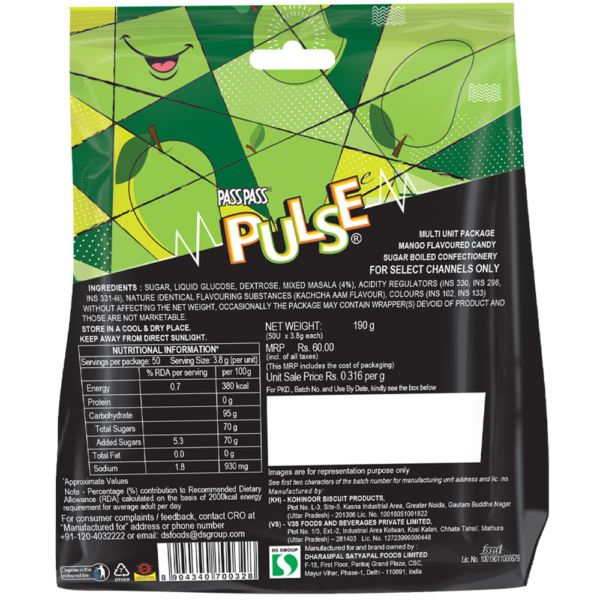 Pulse Kachcha Aam 50 Candies- JVD1012 - Image 2