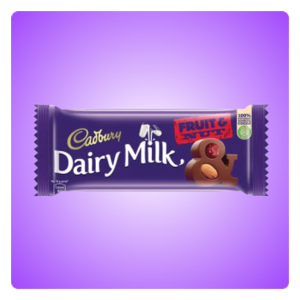 Cadbury Dairy Milk Fruit & Nut Chocolate Bar- NVE1052