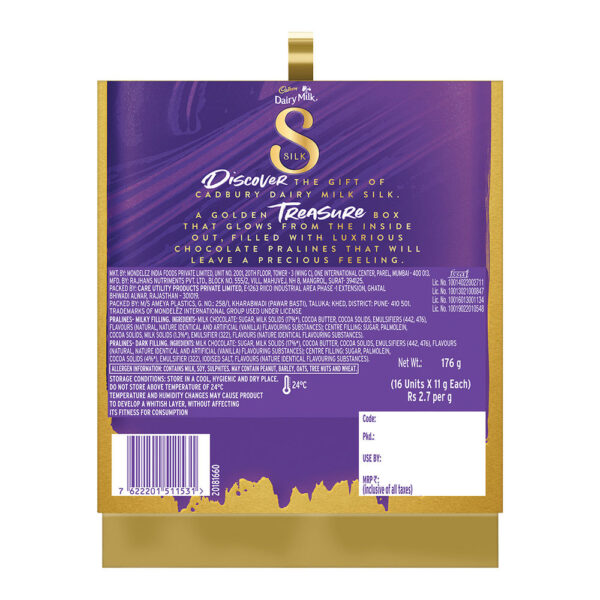 Cadbury Dairy Milk Silk Pralines Chocolate Gift Pack- EYT1038 - Image 2