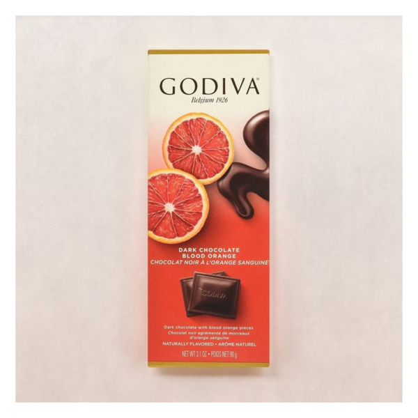 Godiva Dark Chocolate Blood Orange Tablet Bar - EYT1040