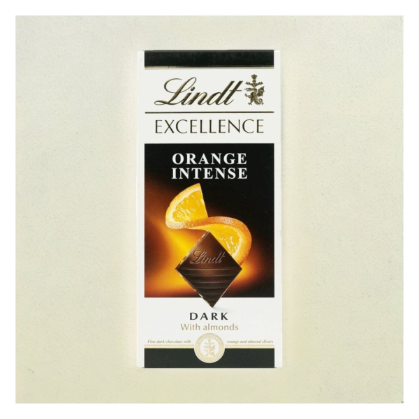 Lindt Excellence Orange Intense Dark Chocolate- EYT1042