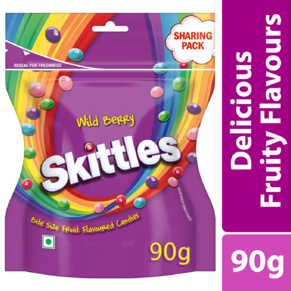 Skittles Wildberry Bite-Size Fruit Flavoured Candy Pouch- JVD1023