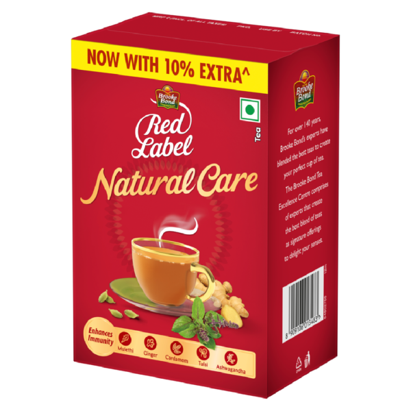 Red Label Natural Care Tea | with 5 Ayurvedic Ingredients- BLJ1120