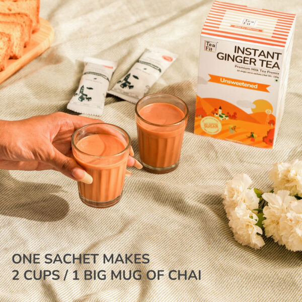 TeaFit Ginger Instant Tea Premix Unsweetened- BLJ1133 - Image 3