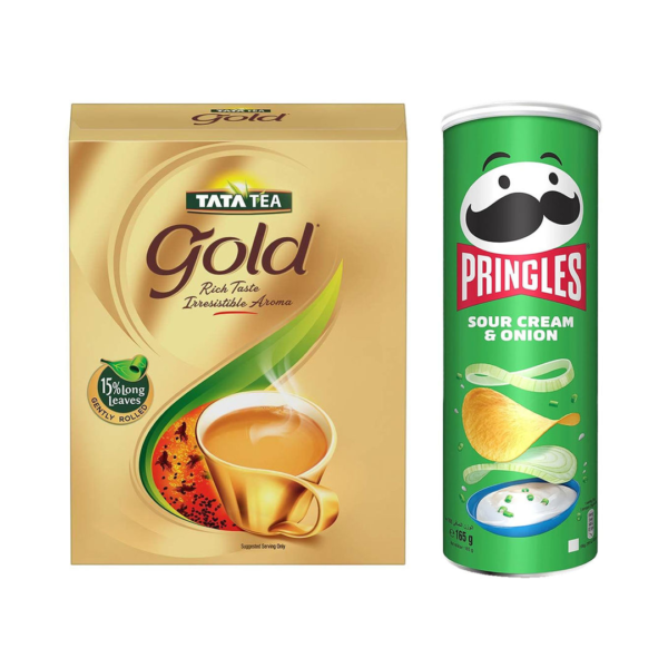 Tata Tea Gold(250gms) & Pringles(134gms) Combo- BLJ1148