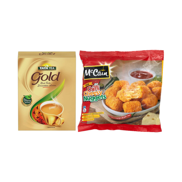 Tata Tea Gold(250gms) & Chilli Cheese Nuggets(250gms) Combo- BLJ1151