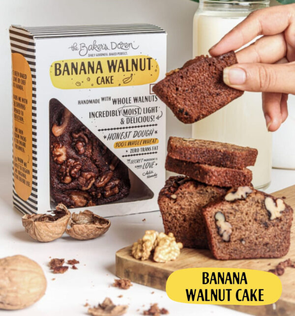 The Baker's Dozen Wholewheat Banana Walnut Cake- TAG1007 - Image 2