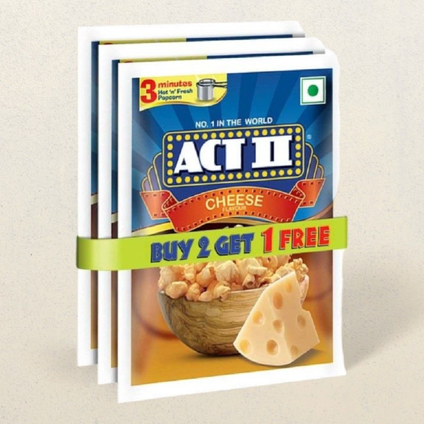 ACT II Cheese Flavour Instant Popcorn Buy 2 Get 1- WLV1012