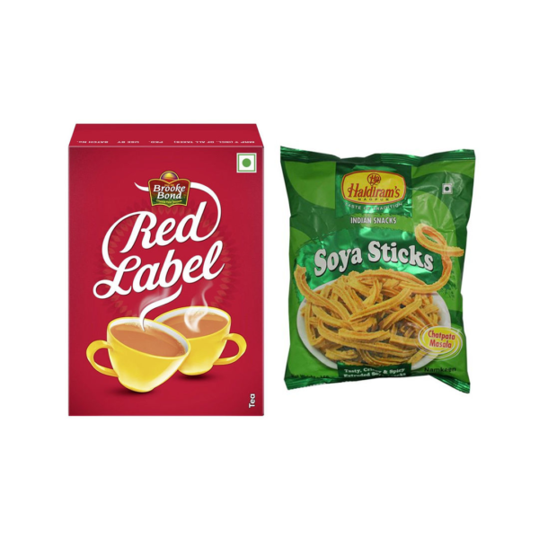 Brooke Bond Red Label Tea(250gms) & Haldirams Soya Sticks(200gms) Combo- FZG1064