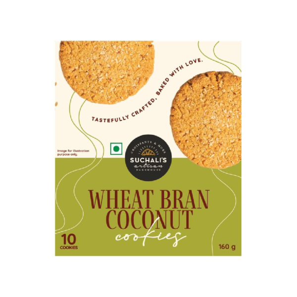 Suchali's Artisan Bakehouse Wheat Bran Coconut Cookies - Pack of 10- ECW1001