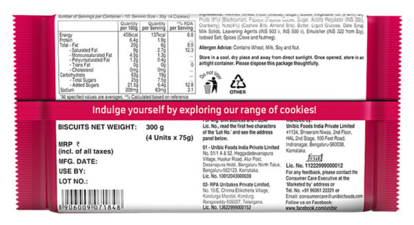 Unibic Fruit & Nut My Favourite Pack- ECW1004 - Image 2