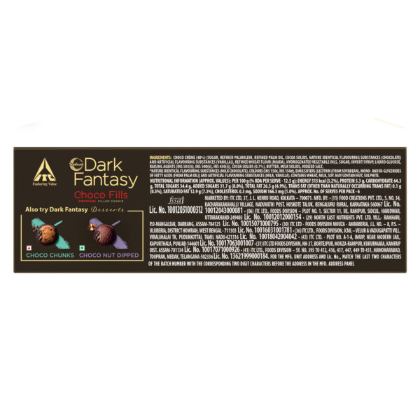 Sunfeast Dark Fantasy Choco Fills, Original Filled Cookies with Choco Crème- ECW1007 - Image 2