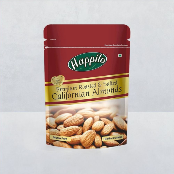 Happilo Premium Californian Roasted and Salted Almonds- VUW1058