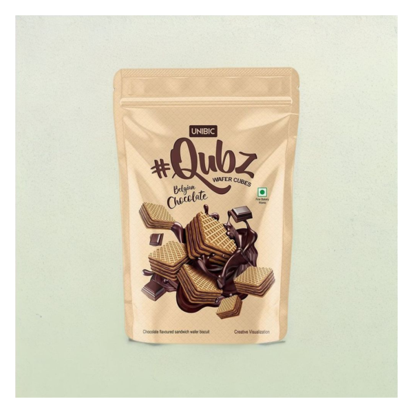 Unibic Wafer Belgium Chocolate Qubz- FQT1002