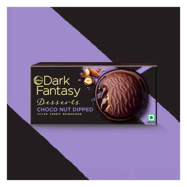 Sunfeats Dark Fantasy Desserts Choconut Dipped Filled Cookie Reimaged- ECW1019