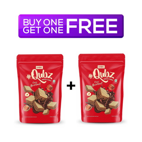 Unibic Wafer Hazelnut Qubz 150 gms Combo- FQT1010