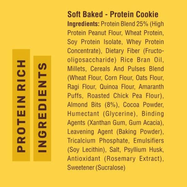 RiteBite Max Protein Sugar Free Choco Almond Cookies- ECW1023 - Image 4