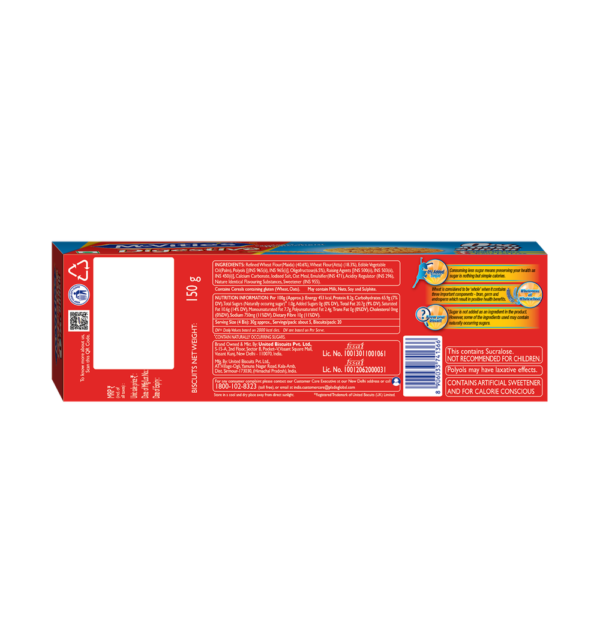 Mcvitie's Digestive Zero Added Sugar With Goodness Of Wholewheat For Calorie Consious- SRH1007