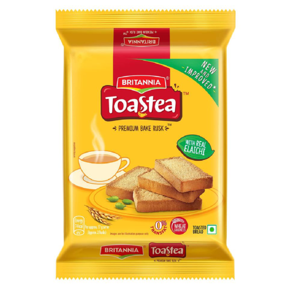 Britannia Toastea Premium Bake Rusk With Real Elaichi- XVF1004