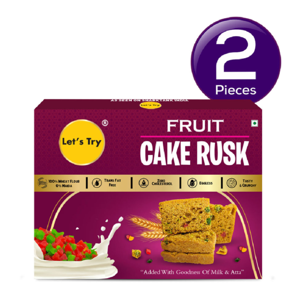 Let'S Try Fruits Cake Rusk 200 gms Combo- XVF1011