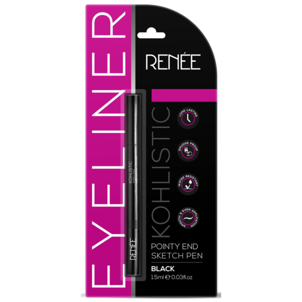 Renee Pointy End Sketchpen Eyeliner - Black | Waterproof- CWK1001