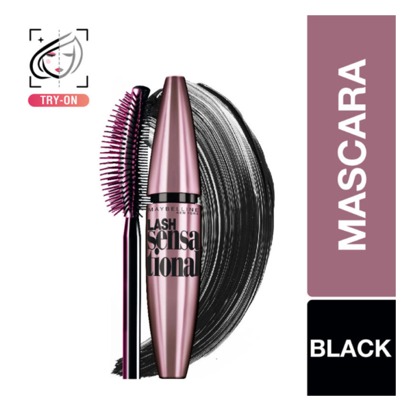 Maybelline New York Lash Sensational Waterproof Mascara, Black- NXR1002