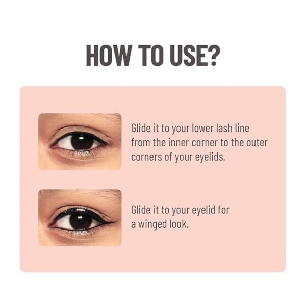 Swiss Beauty Soft Kohl Kajal | Waterproof & Smudge-Proof | Long-Lasting- CWK1017 - Image 3