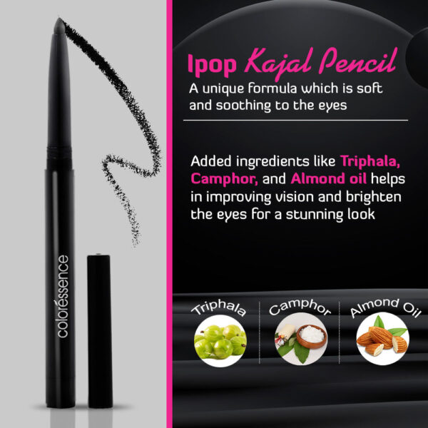 Coloressence Ipop Kajal Pencil - Combo Black- CWK1023 - Image 3