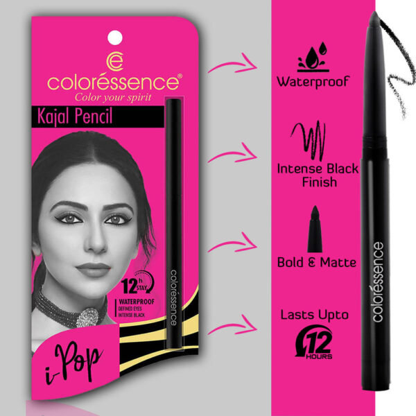 Coloressence Ipop Kajal Pencil - Combo Black- CWK1023 - Image 4