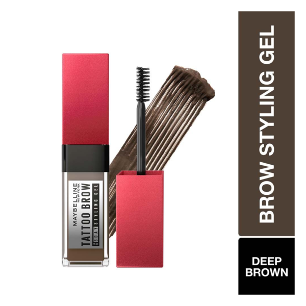 Maybelline New York Tattoo Brow 3 Day Styling Brow Gel - Deep Brown- BUE1010