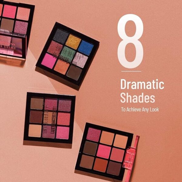 Swiss Beauty Ultimate 9 Pigmented Colors Eyeshadow Palette Eye Makeup Palette Matte, Shimmer- VKS1006 - Image 5