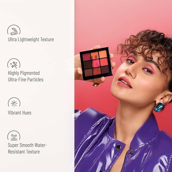 Swiss Beauty Ultimate 9 Pigmented Colors Eyeshadow Palette Eye Makeup Palette Matte, Shimmer- VKS1006 - Image 3