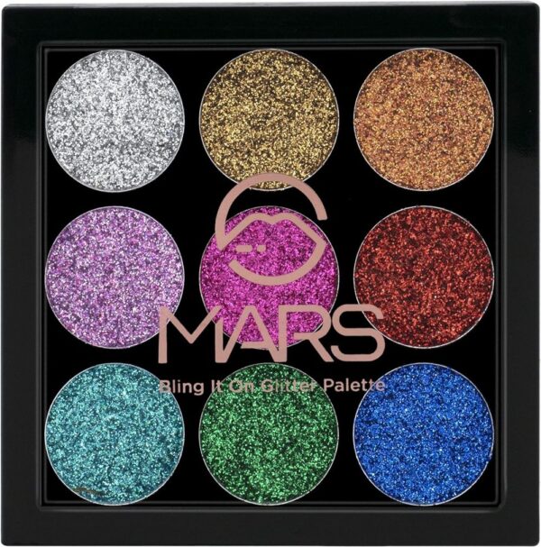 Mars Bling It On Glitter Eyeshadow Palette Shimmery Finish - 01- VKS1015 - Image 7