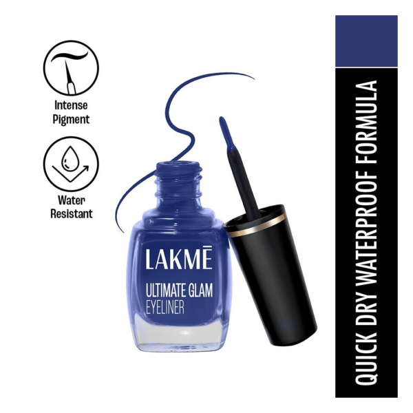 Lakme Ultimate Glam Eyeliner - Blue | Waterproof- LKD1018